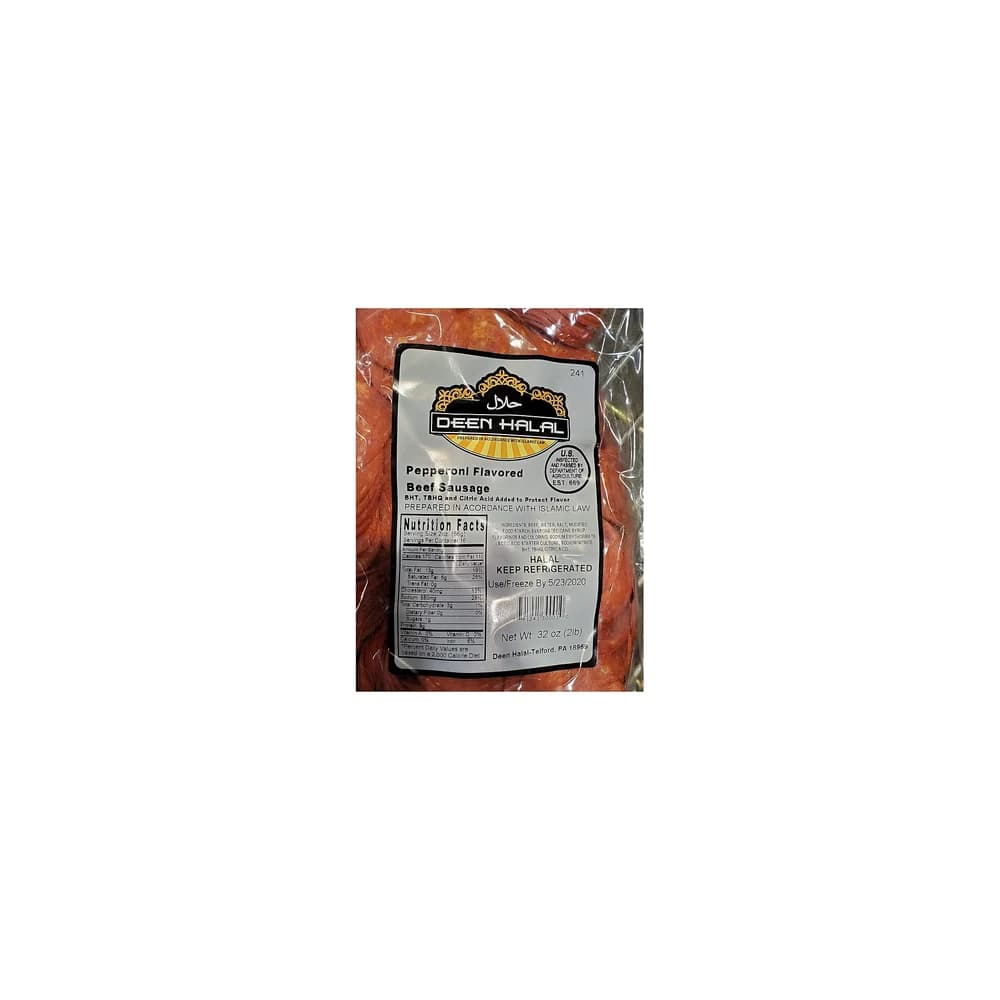 Deen Halal Beef Sausage Pepperoni 2lb